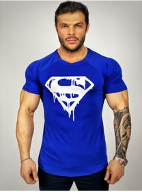 Resim BLACK Superman Fitness T-shirt 