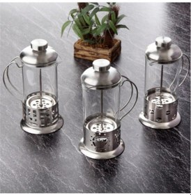 Resim Çelik Kulplu Cam French Press - 350 Ml Renkli 