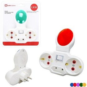 Resim Fetih Gece Lambası Üçlü Golyat Prizli Led Anahtarlı 99-02 