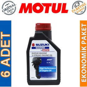 Resim Motul Suzuki Marine 2t 1 Lt 2 Zamanlı Tekne Motor Yağı 6 Adet 
