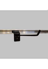 Resim 20 Adet 25 cm Kanallı Pano Kancası Raf Askısı Siyah 