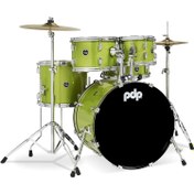 Resim PDP Drums Centerstage 20'' 5-Parça Akustik Davul Seti (Electric Green) 