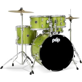 Resim PDP Drums Centerstage 20'' 5-Parça Akustik Davul Seti (Electric Green) 