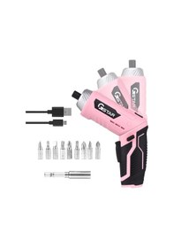 Resim Mufunye 3.6v Usb Şarjlı Akülü Tornavida Seti Led Işık, Mil Kilidi, 240 Rpm, 9 Crv 25mm Manyetik Uç İle H1/4 Delme 