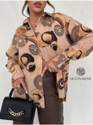 Resim Moon Rose Şık Büyük Beden Gömlek 218748991 Bej 