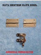 Resim Anadoluhirdavat Dekoratif Tavla Ve Mini Kutu Menteşe Ve Klips Krom Nikel Renk 