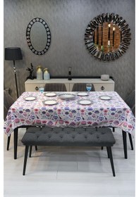 Resim Damla Masa Örtüsü Masa Örtüsü Modelleri Lila 