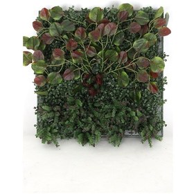 Resim Yapay Çiçek Deposu Yapay Dikey Bitki Hazır Duvar Paneli 55 Cm X 55 Cm Model 14 