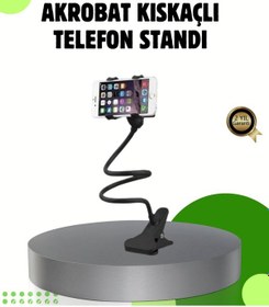 Resim Akrobat Masaüstü Mandallı Telefon Tutucu 360 Derece Dönebilen 3344604 