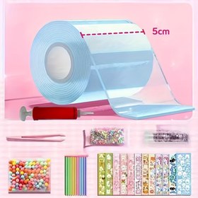 Resim 8 adet Nano Bant Seti, 1 Rulo Bant + 7 Temel Malzeme Paketi, Süper Elastik Nano Bant, Rahatlatıcı ve Eğlenceli Seçim, El Sanatları Tutkunları İçin Hediye, Scrapbook İçin Sticker Kitabı, Scrapbooking Malzemeleri, Scrapbooking Kiti, Scrapbooking Malzemeleri, Günlük Tutma Malzemeleri, Sticker, Washi Bant 