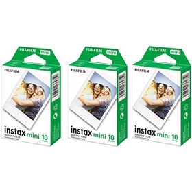 Resim Fujifilm Instax Mini 10'lu Film 3'lü Set 