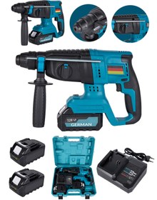 Resim Germany Steel 128vf Bakir Sargili Kömürsüz Motor Darbeli Çift Akülü Şarjlı Kırıcı Delici Hilti Çantalı 