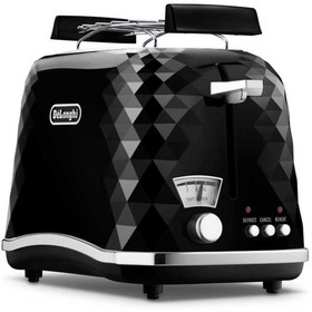 Resim DeLonghi Siyah Brillante İki Dilim Ekmek Kızartma Makinesi (42000012) 