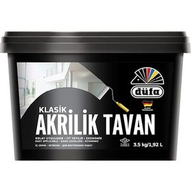 Resim Düfa Akrilik Tavan Boyası Beyaz 3.5 KG 