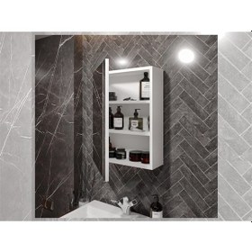 Resim Banyo Tuvalet Aynalı Dolap Çok Renkli 