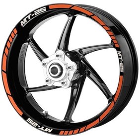 Resim Deeb Yamaha Mt25 Jant Şeridi Turuncu Beyaz Model X N11.77012 