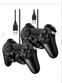 Resim Genel Markalar İkili Usb Kablolu Joystick Gamepad Oyun Kolu Konsolu PC PS3 Bilgisayar Laptop Uyumlu Wİn 7 8 9 10 11 