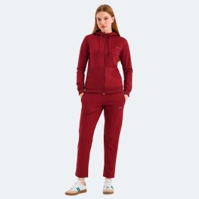 Resim Slazenger RID Kadın Eşofman Takımı Bordo Regular Fit Konforlu Kullanım İçin 