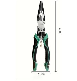 Resim Springsun Endüstriyel Çelik Tel Kesici - Çok Fonksiyonlu İp Soğutma, Bükme Ve Presleme Ucu Testeresi 100 Adet, 0.26kg, 21.5cm 