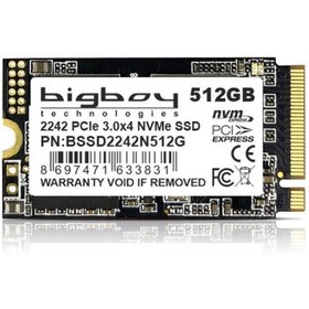 Resim Bigboy 512GB 22x42mm PCIe 3.0 x4 M.2 NVMe Notebook SSD 