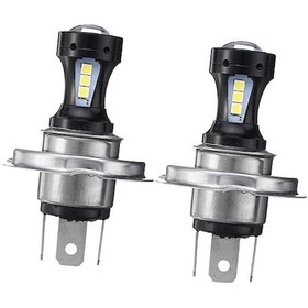 Resim Suntek 2x H4 18w 6000k Yüksek Güçlü Led Projektör Sis Sürüş Ampulleri Far Ld 