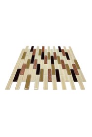 Resim MozaiKristaL Mutfak Tezgah Arası 15x73x4 Mm. Kristal Mozaik. ( 1 Koli = 1 M2 Fiyatıdır ) 