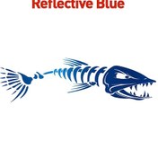 Resim Yansıtıcı Mavi-21cmx71cm-sol-büyük Balık Kılçığı lar Tekne Vücut Cruise Etiket Duvar Vinil Kapakları Gemi Etike 