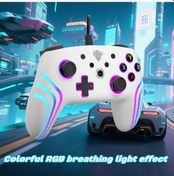 Resim Sunshine022 Xb-2 Kablulu Oyun Kumandası Rgb Aydınlatma Pc Ps4 Xbox Uyumlu Kulaklık Girişli 