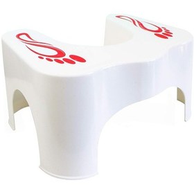 Resim Klozet Taburesi, 44 X 21 X 31 Cm, Beyaz Siyah 