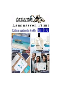 Resim Laminasyon Filmi Parlak A5 100 Lü 1 Paket 125 Mikron Laminasyon Kaplama Pvc Kaplama Poşeti 100 Adet 