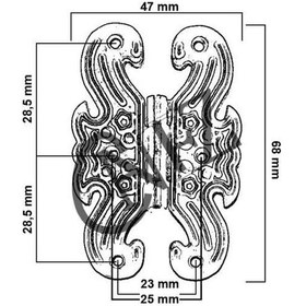 Resim Dekoratif Sac Kelebek Menteşe - Büyük, Sarı, 100 Adet 