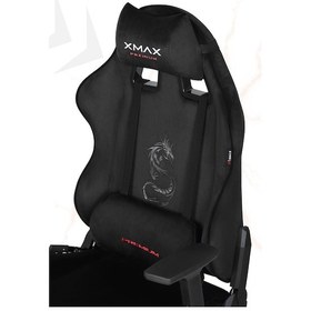 Resim Rio Balerion Terletmez Kadife Kumaş Siyah Gaming Oyuncu Koltuğu - 20 Siyah 