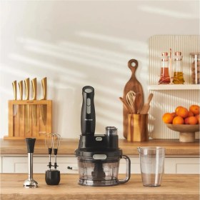 Resim Çok Fonksiyonlu Mutfak Robotu, Siyah Gri Renk, Pratik Kullanım ve Şık Tasarım 