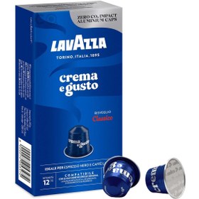 Resim Lavazza Crema e Gusto Nespresso Uyumlu Alüminyum Kapsül Kahve (10 Kapsül) 