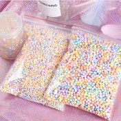 Resim 1 Paket Yaklaşık 30000 Köpük Topu, Renkli Polistiren Küreler Slime İçin, 2.5-3.5mm DIY El Sanatları Polyfoam Sfer Parti Dekorasyonları 