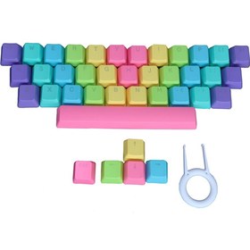 Resim Pbt 39 Keys Dıy Özel Mekanik Klavye Mini Kompakt Opak (Yurt Dışından) 