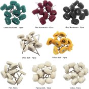 Resim Sourcingasia 10 Adet Diş Laboratuvarı Diş Hekimliği Odontologia Parlatma Fırçası Tekerlek Döner Aletler 2.35MM Hp Shank Yün Keçi Pamuk Siyah Buff (Yurt Dışından) 