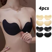 Resim 4'lü set (2 siyah ve 2 bej ton) Mango kupa yapışkan silikon göğüs pedi, sırt açık push up destekli bardak, Kadın için fark edilmez dolgunlaştırıcı, derin V-elbise ve arkasız giysiler için önleyici, Sütyensiz sutyen,Kadınlar için sütyenler,Kadınlar için askısız sütyenler,Sütyensiz Sütyenler,Sırt Dekolteli Push Up Sütyen,Sütyen Askısız,Kadınlar için sütyenlSütyenler,Sırt Dekolteli Push Up Sütyen,Sırt Dekolteli Sütyenler Kadın Plus Beden, Derin V Yaka,Gizli Kaplama, 