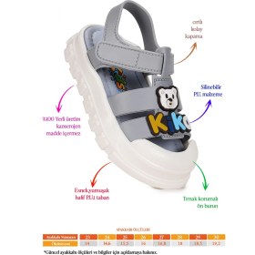Resim Kiko Kids Jack Hafif Taban Erkek Çocuk Sandalet 