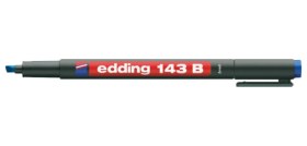 Resim Asetat Kalemi 10 Adet Permanent B Seri 1-3 Mm Mavi 143 B 