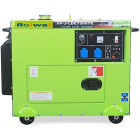 Resim Rolwal 7,5 kVA Dizel Jeneratör Monofaze FP-J-LDE7500TE 