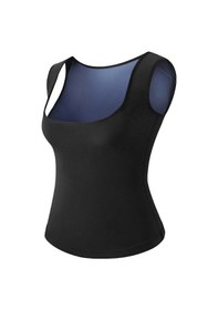 Resim Kadın Siyah Termal Sauna Terleten Tayt Atlet 2 Li Takım SiYAH 