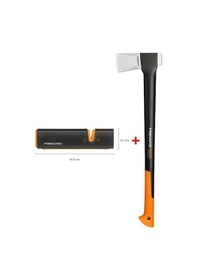 Resim Fiskars Yarma Baltası Xl X25 + Balta Ve Bıçak Bileyici 