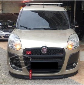 Resim Fiat Doblo D3 2010-2015 Uyumlu Üniversal Astra H Lip Esnek Ön Lip 2 Parça Tampon Altı Dil Karlık Ön Ek 00 Şüscaroto Aksesuar 
