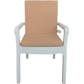 Resim Mirzade 4 Adet Elit Yüksek Arkalı Minder Duck Bezi-cappuchino 001 