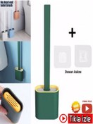 Resim mrtbilisim Silikon Tuvalet Temizlik Fırçası Fanyans Temizleme Fırçası Banyo Temizlik Ürünü Silikon Fırça 