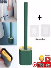 Resim mrtbilisim Silikon Tuvalet Temizlik Fırçası Fanyans Temizleme Fırçası Banyo Temizlik Ürünü Silikon Fırça 