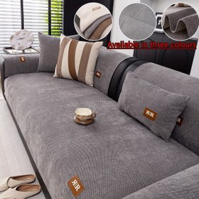 Resim 1 adet Lüks Düz Renk Chenille Kanepe Örtüsü Bohem Pet Dostu, Kaymaz, Dört Mevsim Evrensel Kanepe Yastığı, Yatak Odası, Ofis, Oturma Odası, Ev Dekorasyonu Mobilya - Temizlemesi Kolay, Makinede Yıkanabilir 