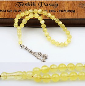 Resim Bilek Boy Küre Kesim Kaya Damla Kehribar Tesbih 