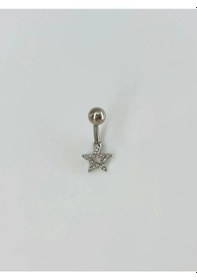 Resim Yıldız Detaylı Göbek Piercing Çok Renkli 